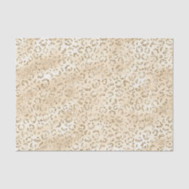 Papel De Seda Champagne Faux Glitter Leopard Print