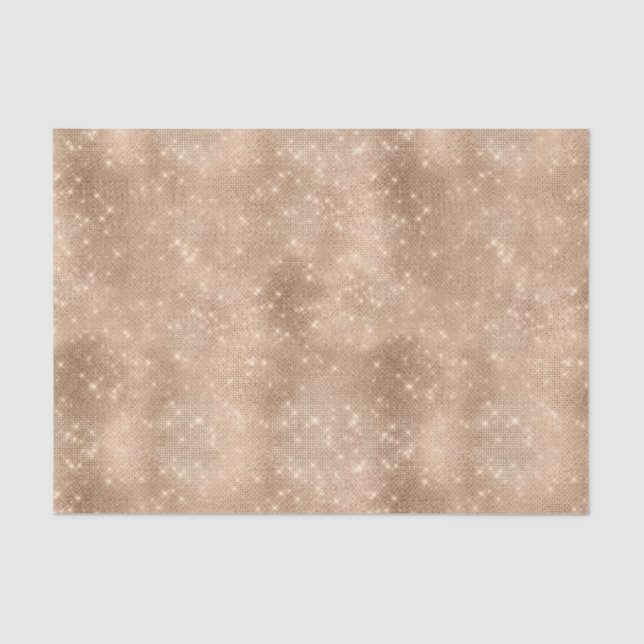 Papel De Seda Champanhe Dourado Glam Sparkle Glitz (Frente )