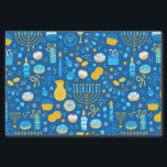 Papel De Seda Chanukah Celebrando o Azul Gelt<br><div class="desc">Papel de tecido Chanukah divertido para crianças ou doação de presente para adultos. Misture e combine com nossa outra coleção de presentes Chanukah.</div>