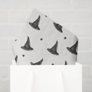 Papel De Seda Chapéu de bruxas e padrão de estrelas