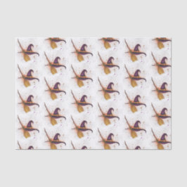 Papel De Seda Chapéu e vassoura de bruxa