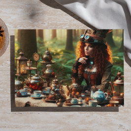 Papel De Seda Chapéu Louco Steampunk Vintage Dama Vitoriana