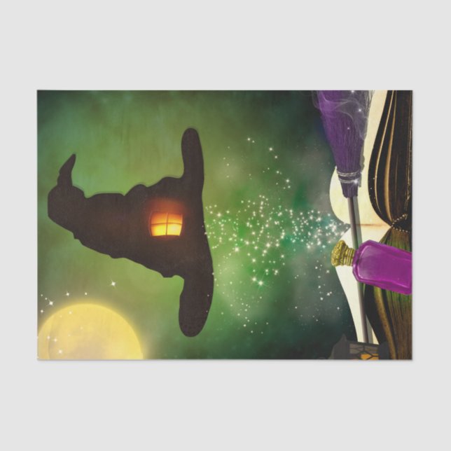 Papel De Seda Chapéu Mágico & Livro de Feitiços Mágicos Festa Di (Frente )