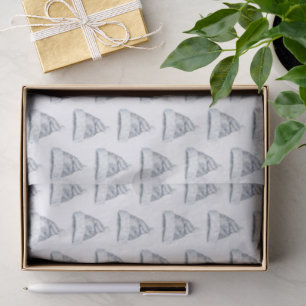 Papel De Seda Chapéus de Papai Noel Prateados Glamourosos Rústic