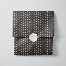 Charcoal Paint Daub Pattern