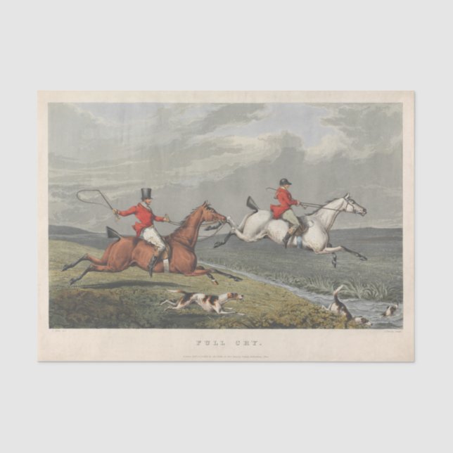 Papel De Seda Charles Bentley | Fox Hunting: Full Cry (Frente )