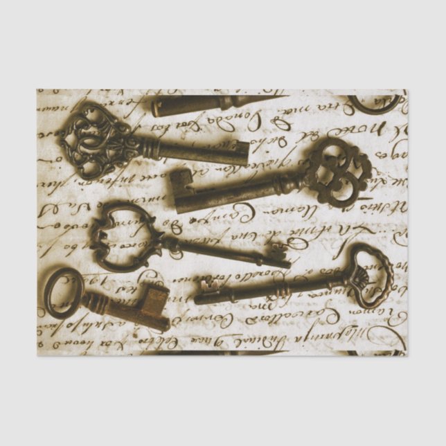 Papel De Seda Chaves antigas (Frente )