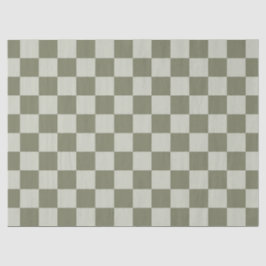 Papel De Seda Checkerboard verde de sábado