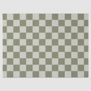 Papel De Seda Checkerboard verde de sábado