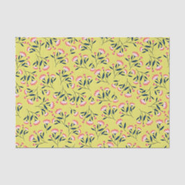 Papel De Seda Cheerful Floral Pattern: Pink Flowers