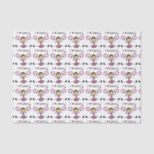 Papel De Seda Cheerleader rosa