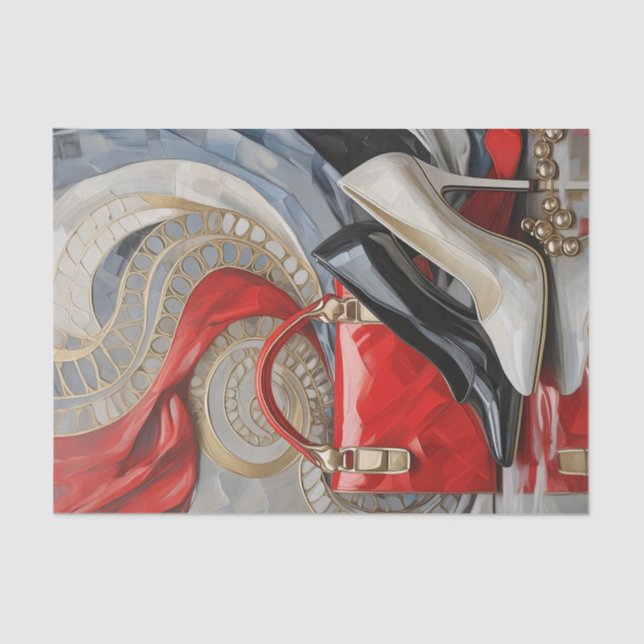 Papel De Seda Chefe Lady em Ponto, Mulher Moderna (Frente )