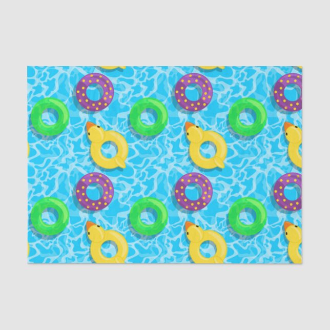 Papel De Seda Cheio de piscina das inundações (Frente )