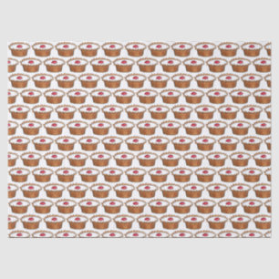 Papel De Seda Cherry Bakewell Tart British Comida UK Patery Baer
