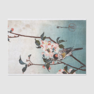 Papel De Seda Cherry Blossom & Bird, Hiroshige, Ukiyoe