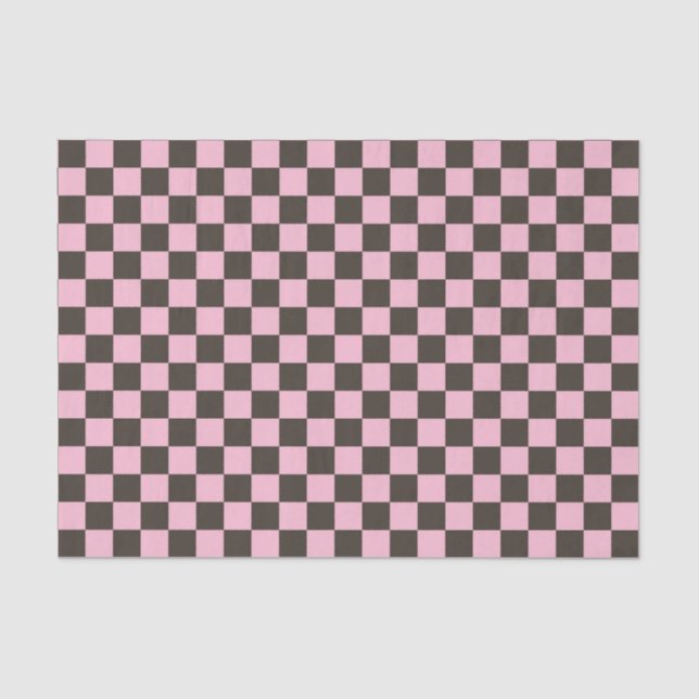 Papel De Seda Cherry blossom checkered board pattern (Frente )