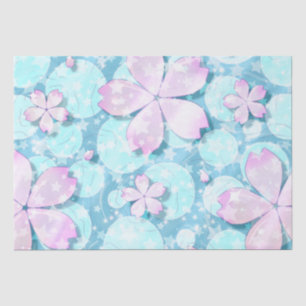 Papel De Seda Cherry Blossom Japonês Kawaii Pond