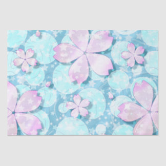 Papel De Seda Cherry Blossom Japonês Kawaii Pond