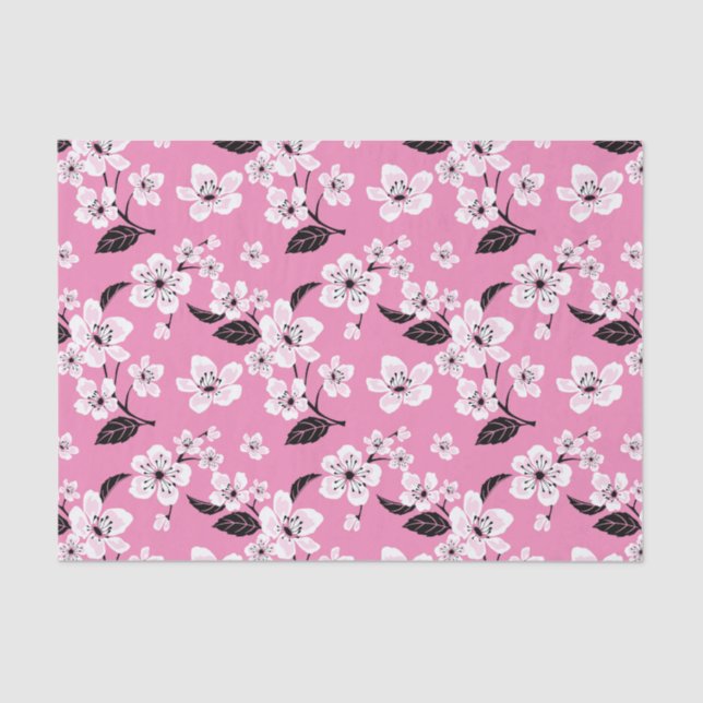 PAPEL DE SEDA CHERRY BLOSSOM - SAKURA (LITE PINK) (Frente )