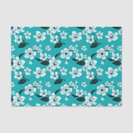 PAPEL DE SEDA CHERRY BLOSSOM - SAKURA (TEAL)