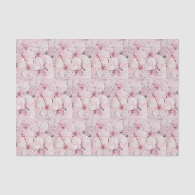 Papel De Seda Cherry Blossoms e Musical Notes (Frente )