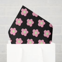 Papel De Seda Cherry Blossoms em Preto