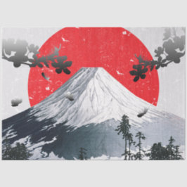 Papel De Seda Cherry Blossoms Monte Fuji Japão