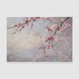 Papel De Seda Cherry Blossoms Watercolor Decoupage