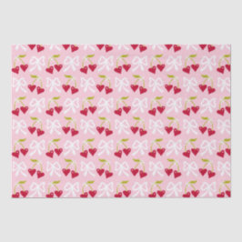 Papel De Seda Cherry Sweet Preppy Pink e Red Teen Kids Girl