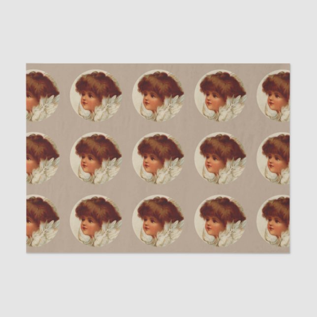 Papel De Seda Cherub Angel Tissue Paper (Frente )