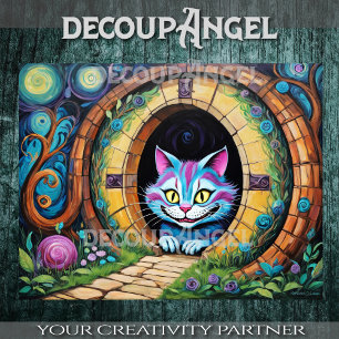 Papel De Seda Cheshire Cat #1 - Desligar página-