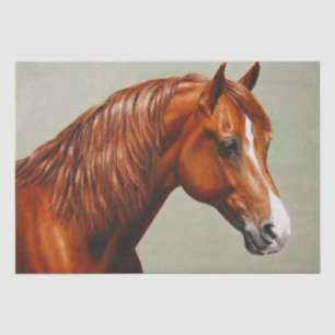 Papel De Seda Chestnut Morgan Horse