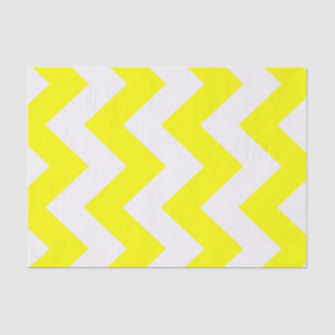 Papel De Seda Chevron de Mod Amarelo