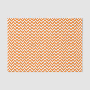 Papel De Seda Chevron Laranja