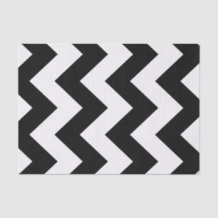 Papel De Seda Chevron Mod Negro