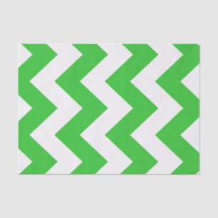 Papel De Seda Chevron Mod Verde
