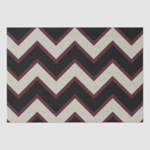 Papel De Seda Chevron Preto Vermelho
