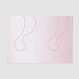 Papel De Seda Chic Bridal Shower Pérolas Rosa