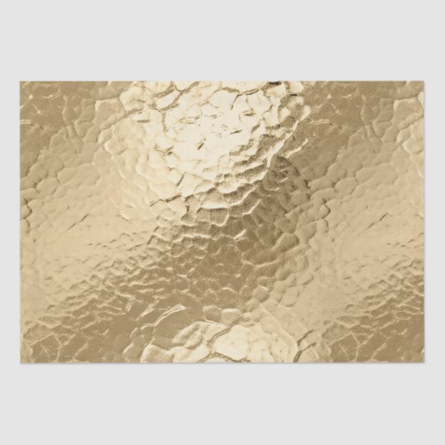 Papel De Seda Chic Champagne Dourado (Frente )