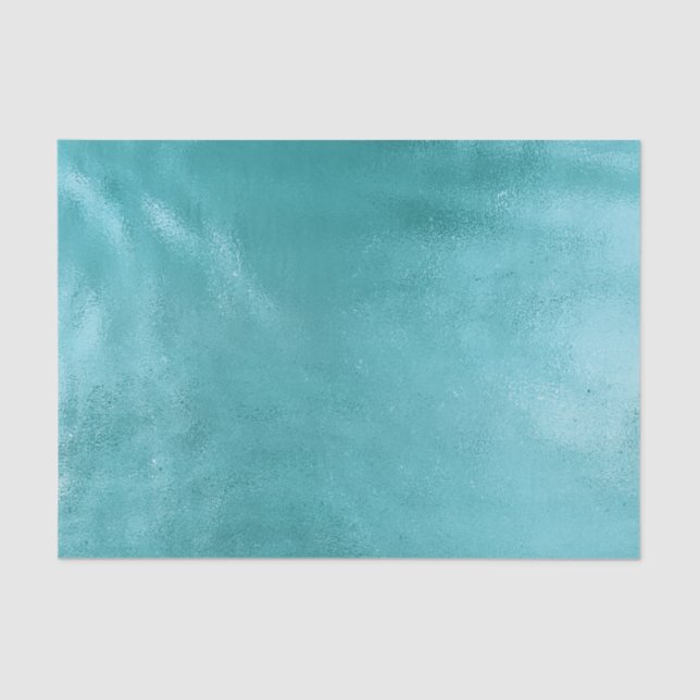 Papel De Seda Chic Glam Turquoise Aqua Blue (Frente )