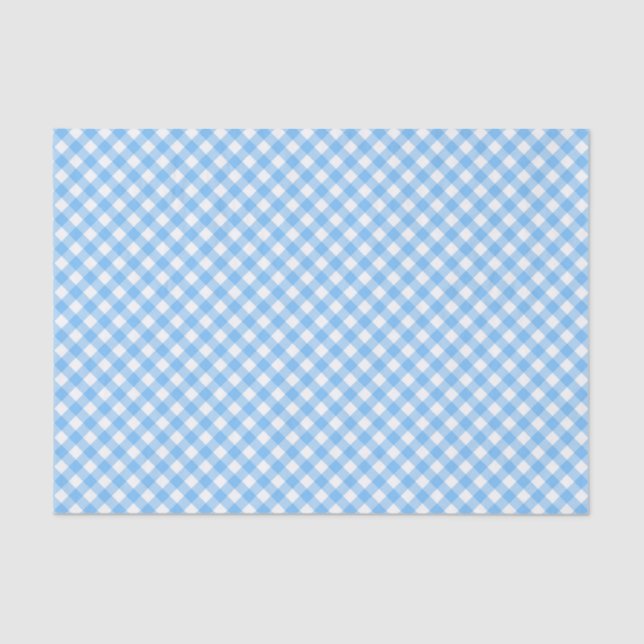 Papel De Seda Chic Pastel Baby Gingham (Frente )