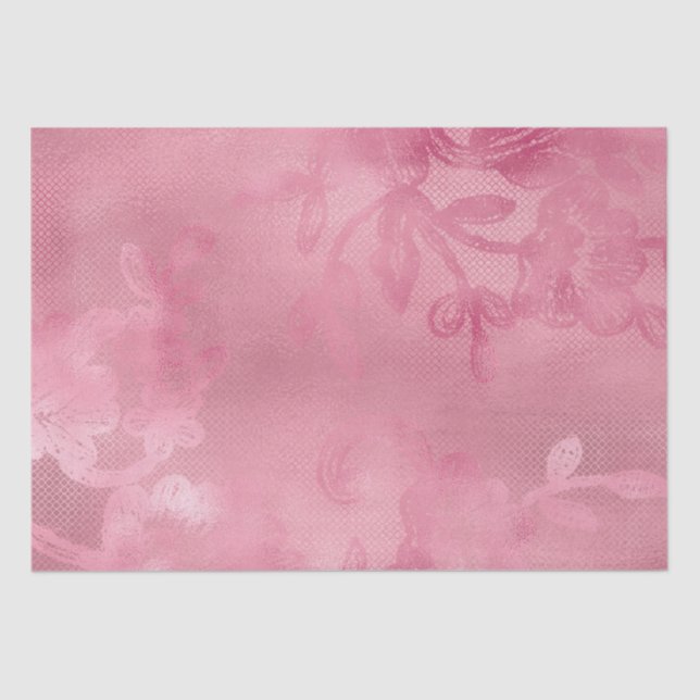 Papel De Seda Chic Pink Lace (Frente )