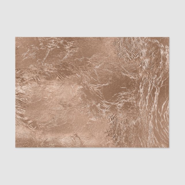 Papel De Seda Chic Rosa Dourado Glam  (Frente )