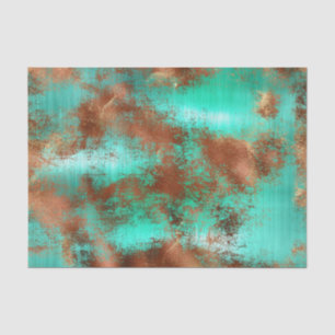 Papel De Seda Chic Teal Copper Boho