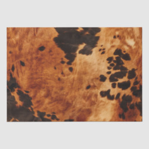 Papel De Seda Chic Western Brown Cowhide