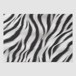Papel De Seda Chic Zebra Estampa de Animal Chá de Noiva