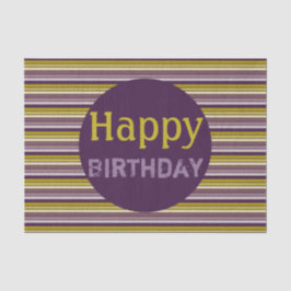 Papel De Seda Chiclete Decorativo e Dourado