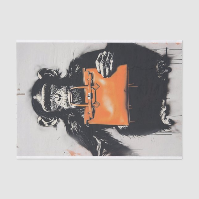 Papel De Seda Chimp Business1 (Frente )