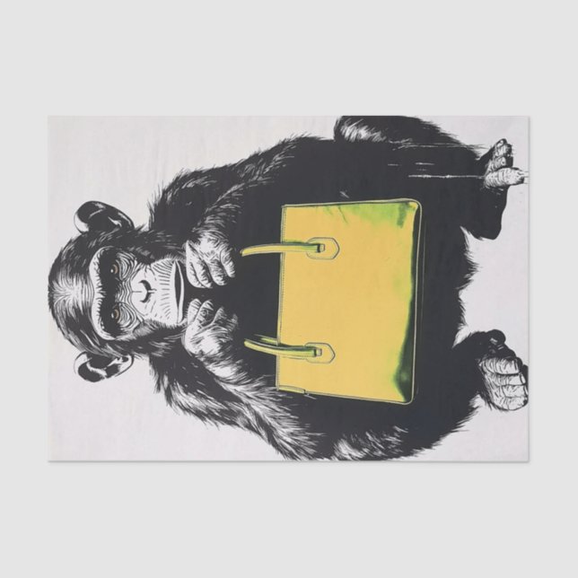 Papel De Seda Chimp Business5 (Frente )