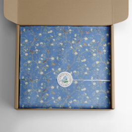 Papel De Seda Chinoiserie Camellia Garden Breeze Blue